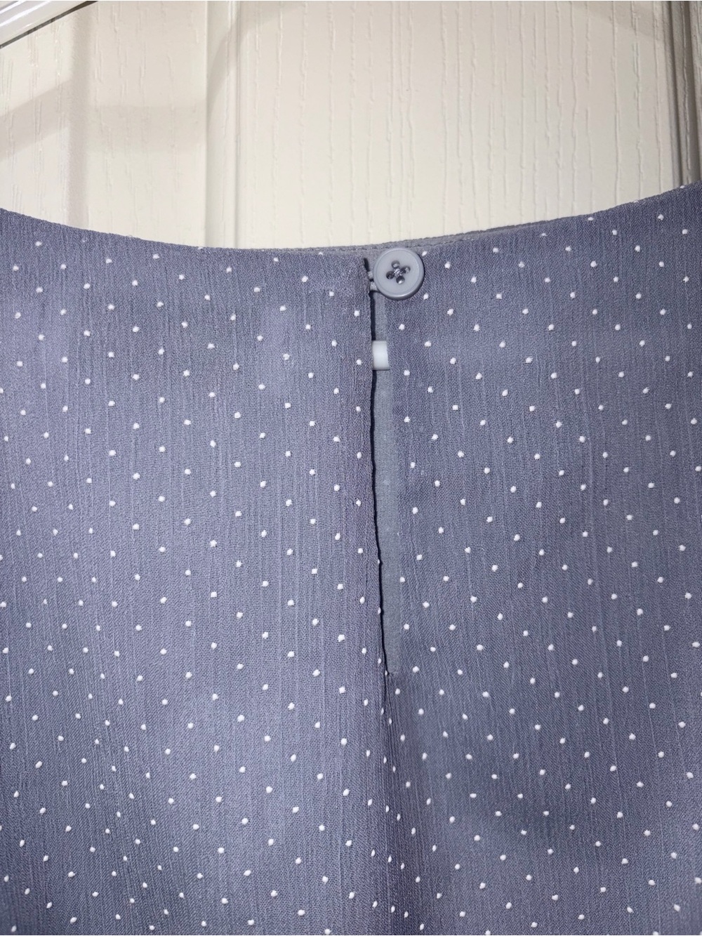 Petal & Pup Lavender Polka Dot Smocked-Waist Blouse - Picture 6 of 7